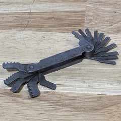 The L.S. Starrett Co Thread Pitch Gauge Gage Athol Ma USA READ!