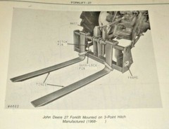 John Deere 27 Forklift Parts Catalog Manual Book JD ORIGINAL! 4/76
