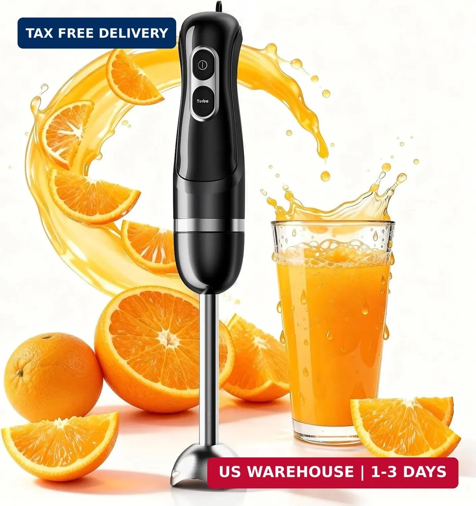 Immersion Blender Handheld, Corded Electric Blenders Portable Stick Mixer with 2