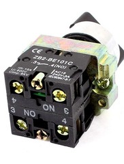 22mm Latching 2 NO Three 3-Position Rotary Selector Select Switch ZB2-BE101C