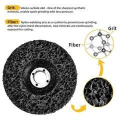 10 Pack 4-1/2 Inch Paint Stripping Discs for Metal Surfaces, Abrasive Wheels