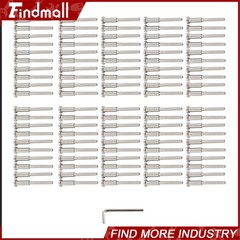 100 PCS Invisible Cable Railing Kit T316 Stainless Steel 1/8″ Invisible Receiver