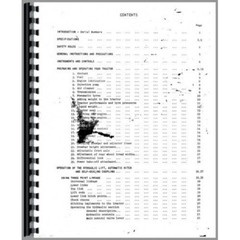International Harvester B-250 Diesel Tractor Operators Owners Manual