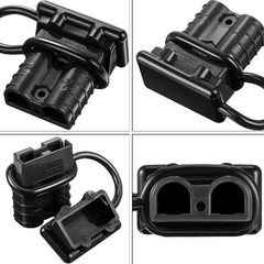 6 Sets 6-10 Gauge Battery Quick Connector 50A 12-36V Quick Connect Black