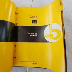 John Deere 7, 8, 10 Backhoe & Attachments Technical Manuals TM1319, 1325, 1173