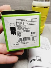 Leviton 6365CR Corrosion Resistant, Industrial Plug 50 Amp, 125 Volt Stainless