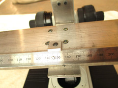 OMAX Microscope with Metric Sliding Ruler Measuring Stage, 295mm. with WF 10X/18