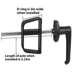 shed Door Latch shed Door Handle with 5-1/2″ Stem,shed Door Lock Matching Set…