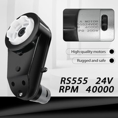 24V RS555 Fast Drive Motor Gearbox 2-Pack for Power Wheels Upgrade, High Speed 1