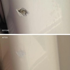 Oyster White All-in-One Marine Epoxy Putty for Effortless Fiberglass Repairs