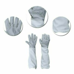 Beekeeping Protective Jacket Veil Suit + Beekeeping Long Sleeve Gloves Set USA