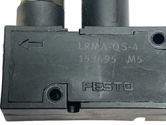 Festo LRMA-QS-4 Mini Pressure Regulator 1-8 Bar Gauge 153495 LOT OF 2