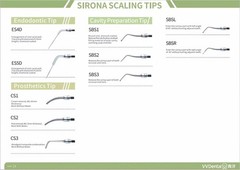 30Model Dental Ultrasonic Scaler Scaling Endo Perio Tip Fit SIRONA Handpiece