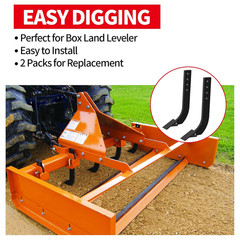 Box Blade Shank, 16″ Ripper Shank, Heavy Duty 4 Holes Scarifier Shank with Remov
