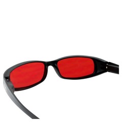 Global Vision New Attitude Motorcycle Glasses with Flames (Black Frame/Red Lens)