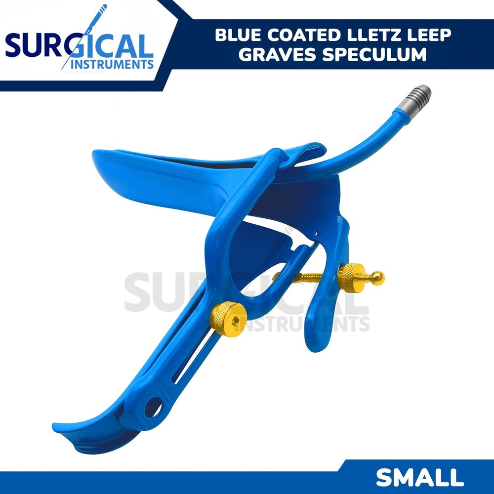 LLETZ LEEP Graves Vaginal Speculum Gynecology Surgical Blue Coated Small German