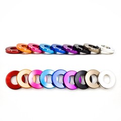 100PCS Aluminium Anodised M4 M5 M6 M8 Metric Colourful Flat Washer Spacer Gasket
