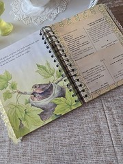 LGB About God Hardcover Junk Journal Wire Bound Scrapbook Vintage Upcycled Book