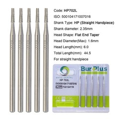 Wave Dental Burs HP 699 701 702 703L Carbide Burr Taper for Straight Handpiece