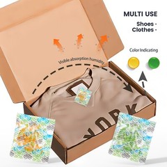 2 Gram Food Safe Desiccant Pack, Indicating Silica Gel Packet, Moisture Absorber