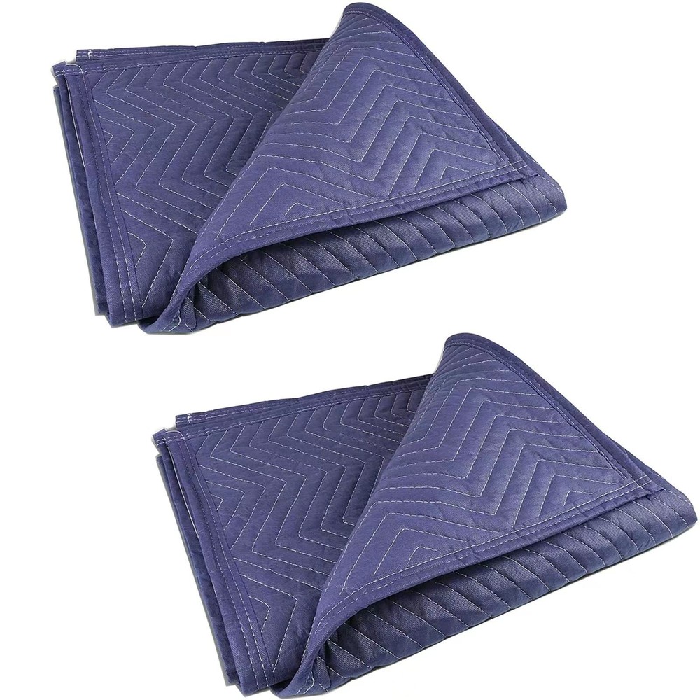 2 Moving Blankets 40″x 72″ Heavy Duty Packing Blankets for Moving Shipping Th…