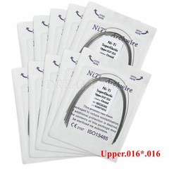 10 Packs Dental Super Elastic Niti Rectangular Arch Wire Ovoid Form 16*16 Upper