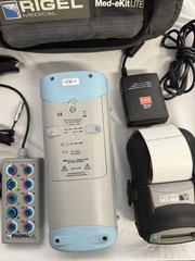 Rigel Medical 288+ Electrical Safety Analyzer Kit w/EKG- Zebra RW 220 Printer