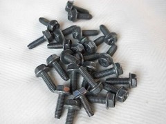 Hex Flange Head Bolts M6 6mm X 1.00 Coarse X 15mm Thread “Lot of 25 Bolts”