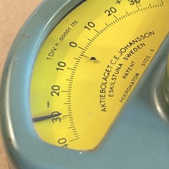 CEJ C.E. Johansson Mikrokator 510E-6 Precision Dial Indicator 0.00001” Sweden