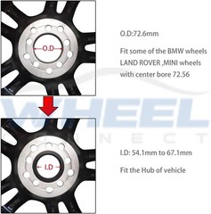 Hub Centric Rings72.6 to 64.1 Aluminium Alloy Hubrings64.1 to 72.56 Set of 4O…