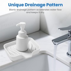 3 Pack Silicone Soap Dish with Drain – Bar Soap Holder for Shower, Bathroom and