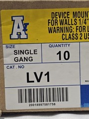 Arlington LV1 Single Gang Low Voltage Mounting Bracket ▪︎ 10-Pack 😁