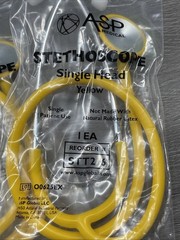 Stethoscopes ASP Medical STT216 Aluminum Single-Head Light Weight Yellow 3X