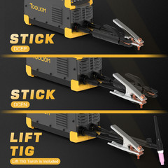 TOOLIOM 195A Stick/Lift TIG Welder with Lift TIG Torch 110V/220V Dual Voltage