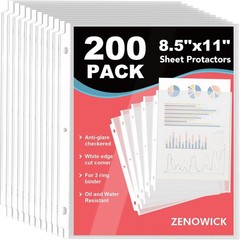 200/60/1200 Pack of Heavyweight Sheet Protectors, 8.5″” X 11″” Heavy Duty Clear