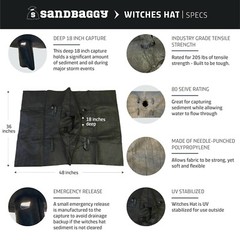Sandbaggy Witches Hat – Inlet Protection for Drains/Catch Basins – Pack of 1