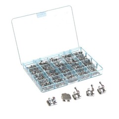 50Sets/pack AZDENT Dental Orthodontic Brackets Mini MBT Roth 018/022 Hooks 345