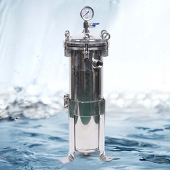 304 Stainless Steel Filter Bag Housing 150PSI High Pressure Filtration System