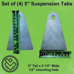 4 -5″ Tall Axle Suspension Tabs-4 Link Suspension Mounts-Shock Mounts, Sway Bar,