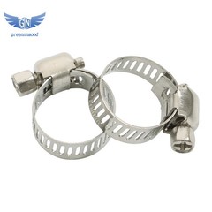 100 Pack 1/2″-3/4″ Stainless Steel Drive Hose Clamps Fuel Line Clip