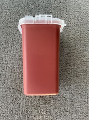 Covidien 8900MW – SharpSafety Sharps Container, Phlebotomy, Red, 1 Quart