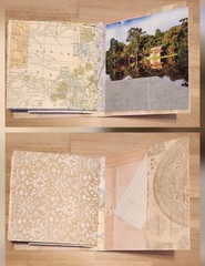 Junk Journal Travel Theme Handmade 54 pages