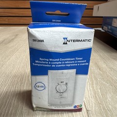 Intermatic SW12HWK 12-Hour Spring Wound Timer, White – Energy Efficient Contr…