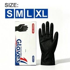 100PCS Disposable Gloves Nitrile Powder Free Universal Kitchen Work Safety Glove