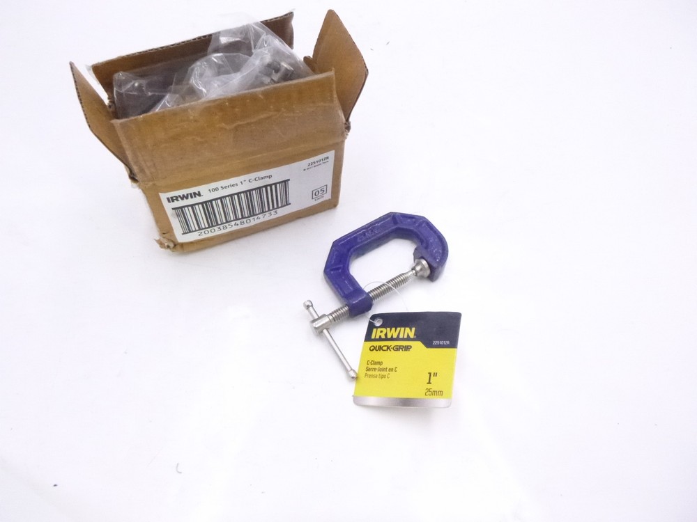 5 Pack Irwin 225101ZR Quick-Grip 1″ C Clamp Regular Duty Standard Depth