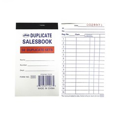 100 Pack – Sales Book Order Receipt Invoice Carbonless Copy 50 Sets 3.5″ X 5.5″