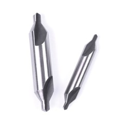 5-Piece HSS Center Drill Bits Set #1-#5, 60° Angle for Lathe & Metalworking