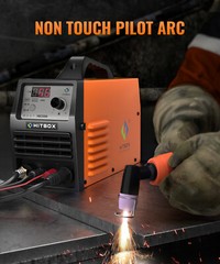 Portable HITBOX HBC5500 Plasma Cutter Orange UNT Pilot Arc Dual 110/220V IGBT