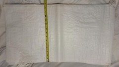 (25) Sandbags 14×26 Sand Bags Bag Poly. White w Draw Strings.