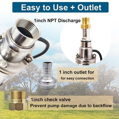 3″ DC 48V Solar Pump Submersible Pump Bore 500W Deep Well Pump + MPPT Controller